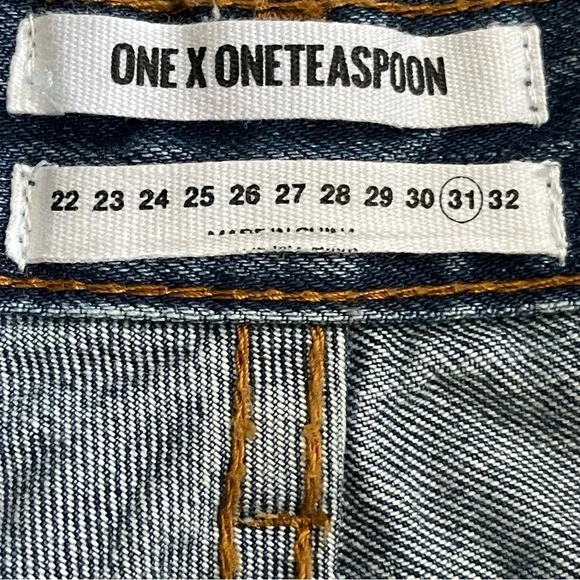 NWT One Teaspoon Freebirds Ford Distressed Skinny Jean Size 31